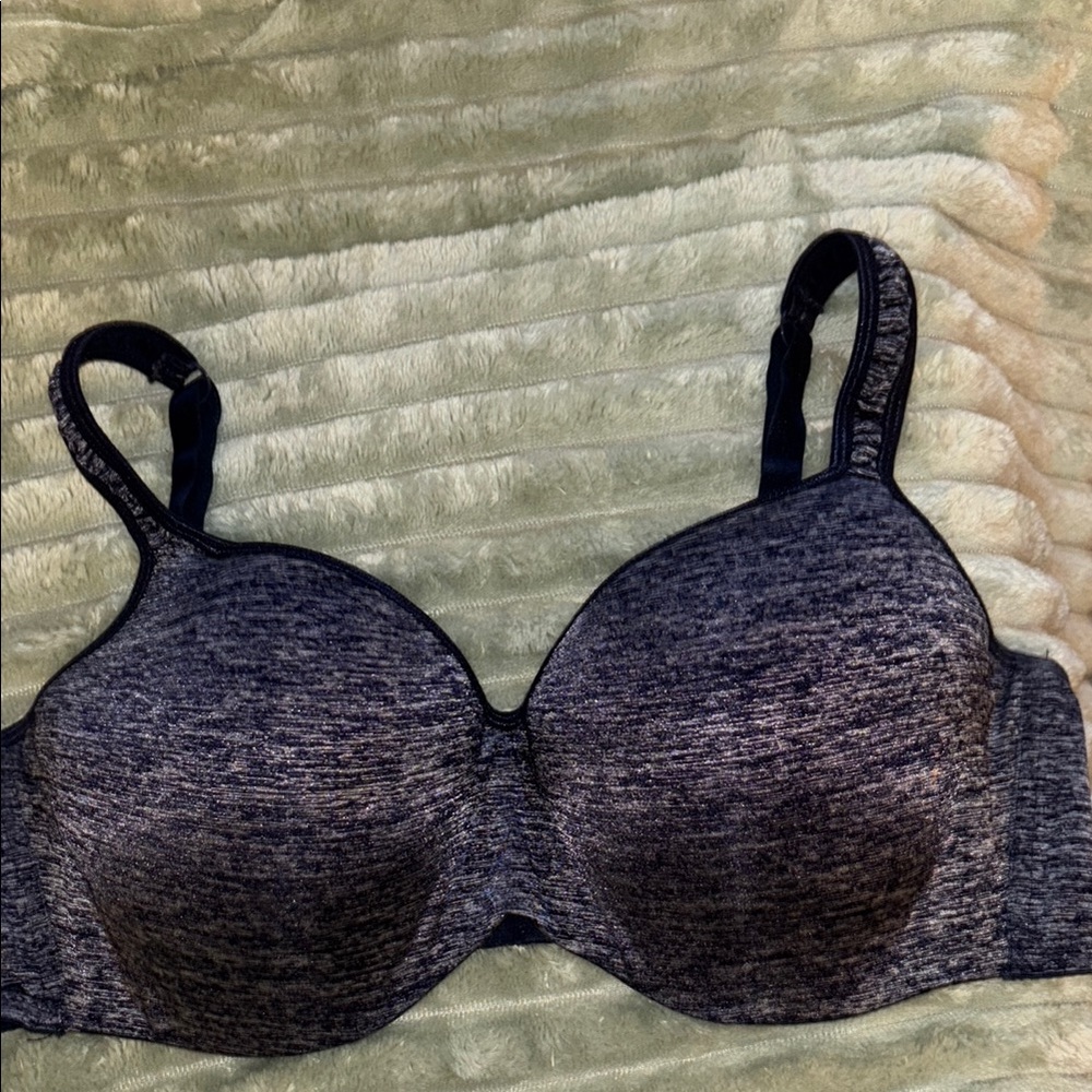 Avenue underwire navy bra with Molded Cups